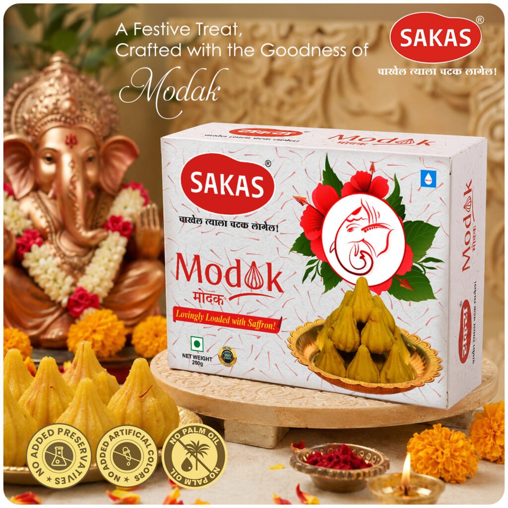 Sakas Kesar Mawa Modak 200g