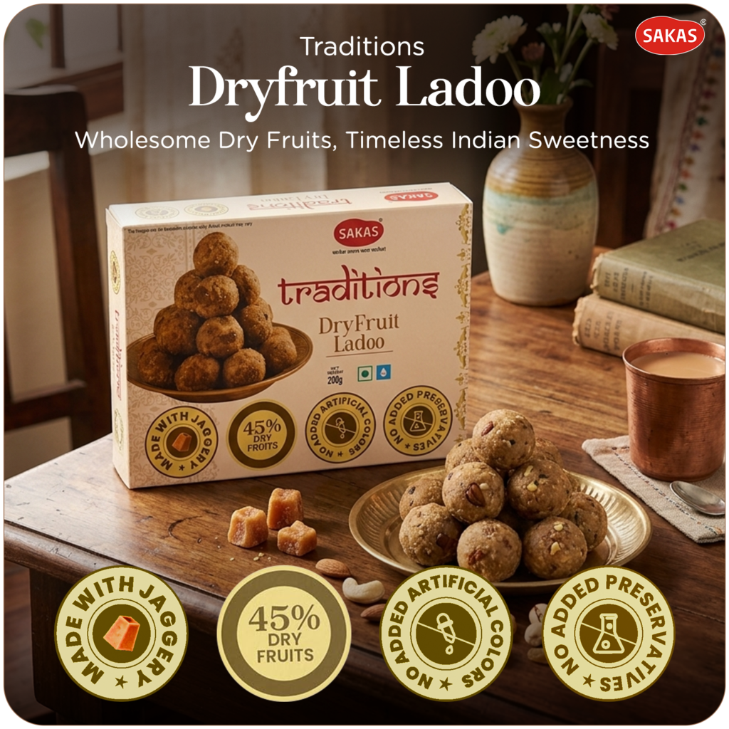 Sakas Traditions Dry Fruit Ladoo 200g