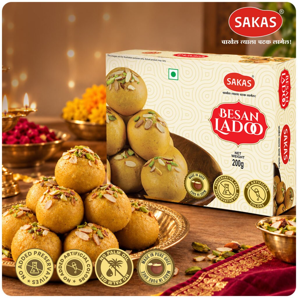 Sakas Besan Ladoo 200g